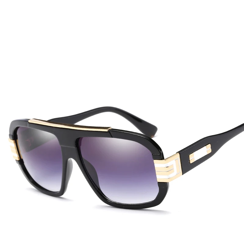 Мужские Винтажные Солнцезащитные очки HINDFIELD большие квадратные солнцезащитные