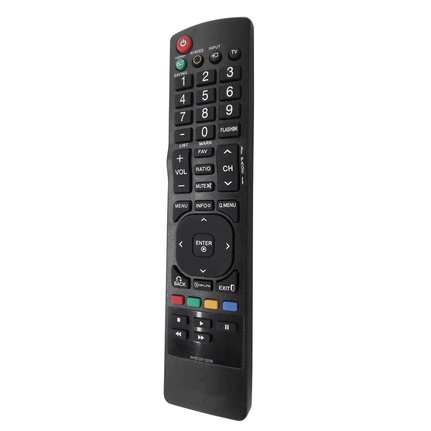 Черный ABS ИК пульт дистанционного управления 2AAA Батарея ТВ заменен AKB72915244 sub
