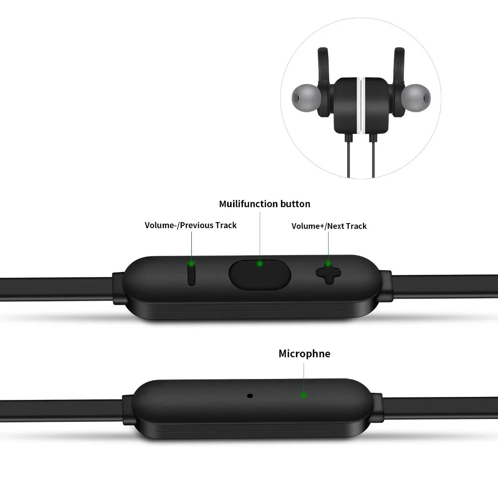 FooHee IPX 4 Водонепроницаемый Спортивные наушники Bluetooth бас стерео звук Apt X Поддержка