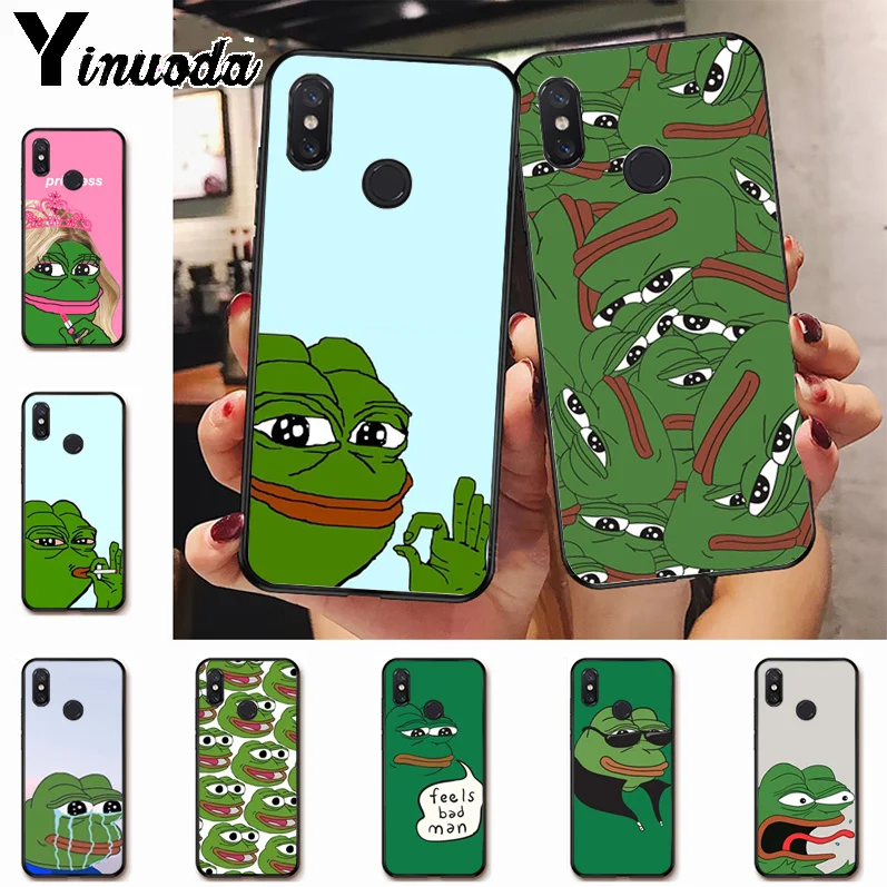 Ynuoda Милая лягушка мем Colforful телефон Accessfories чехол для xiaomi mi 8se 6 note2 note3 redmi 5 plus note5