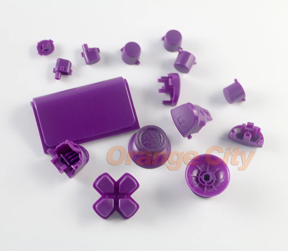 18 цветов полный набор пуговицы колпачок для джойстиков Dpad R1/L1/R2/L2 направлении