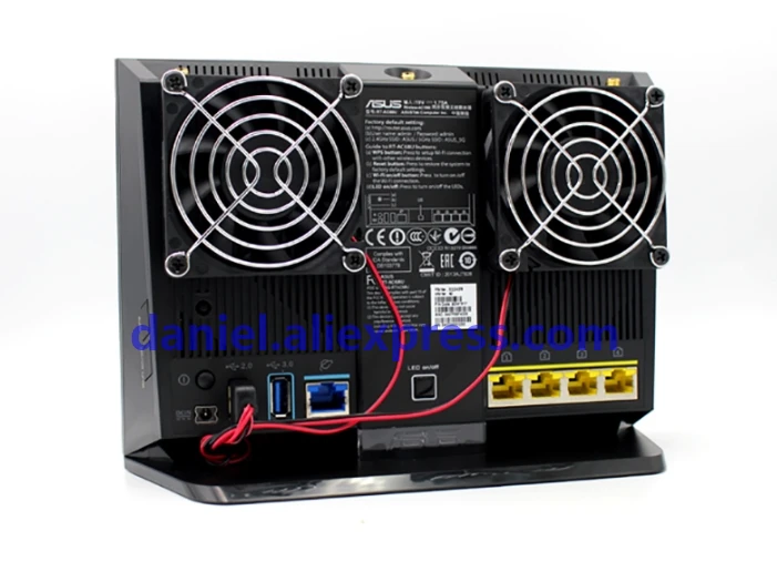 Вентилятор охлаждения маршрутизатора поддерживает RT-AC68U AC86U EX6200 Tenda AC15 USB вентилятор