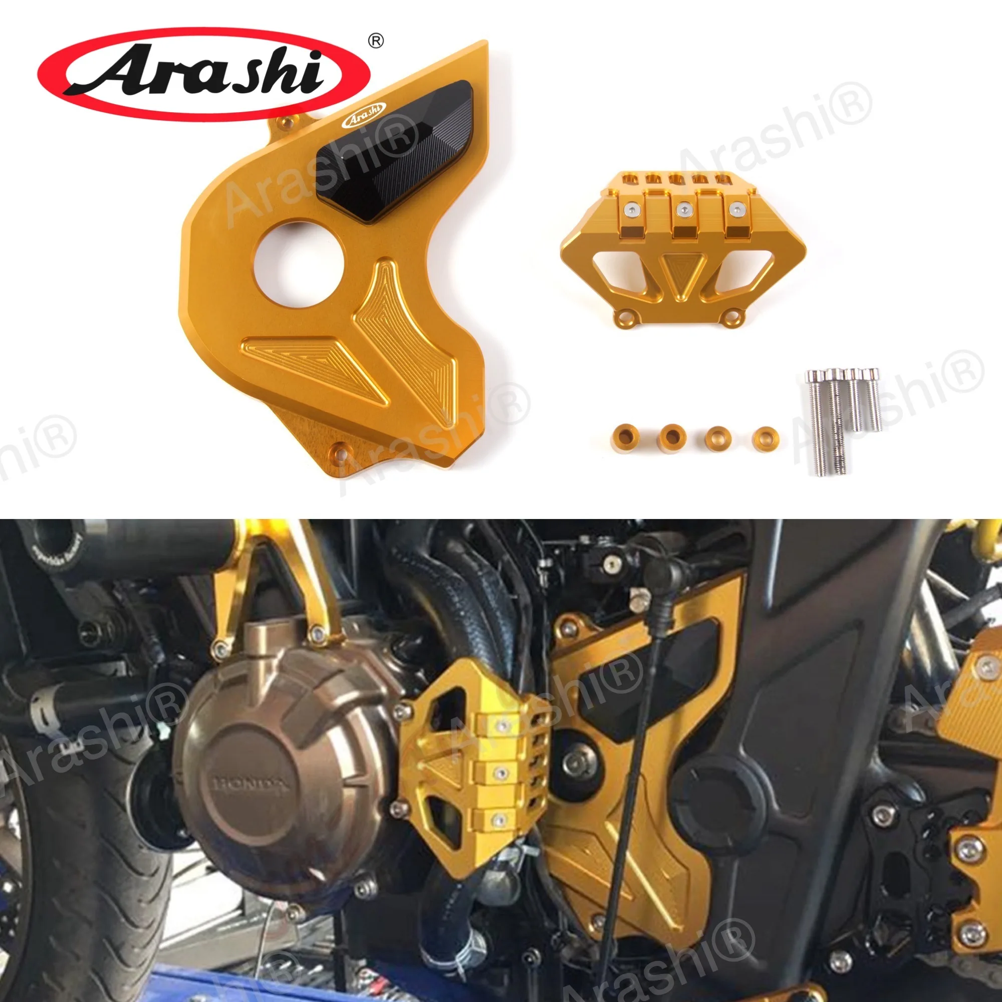 Arashi CNC Front Sprocket Cover For HONDA CB650F 2014-2018 Motorcycle Chain Guard Protector CB F CBF650 2015 2016 2017 | Автомобили и