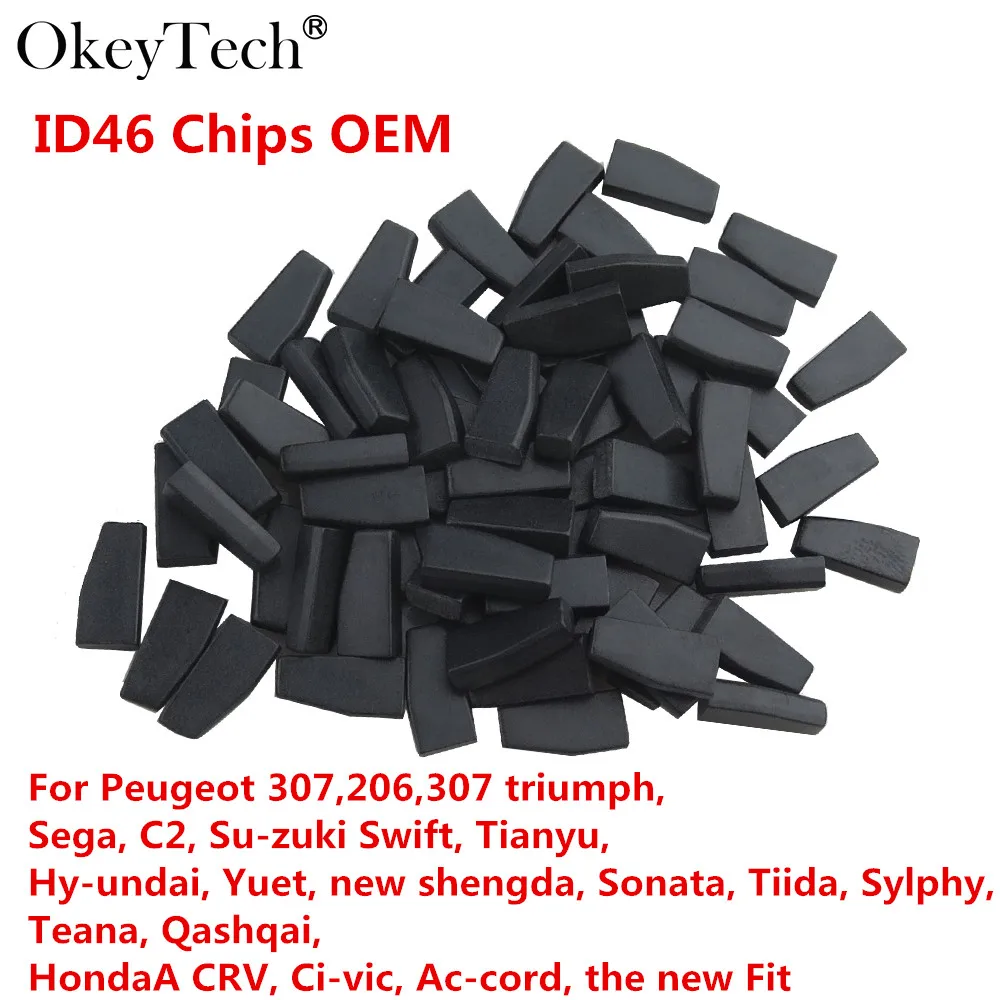 Чип транспондера Okeytech 10 шт./лот PCF7936AS PCF7936 ID46 чип OEM для peugeot Citroen Honda Nissan|chip id46|chip
