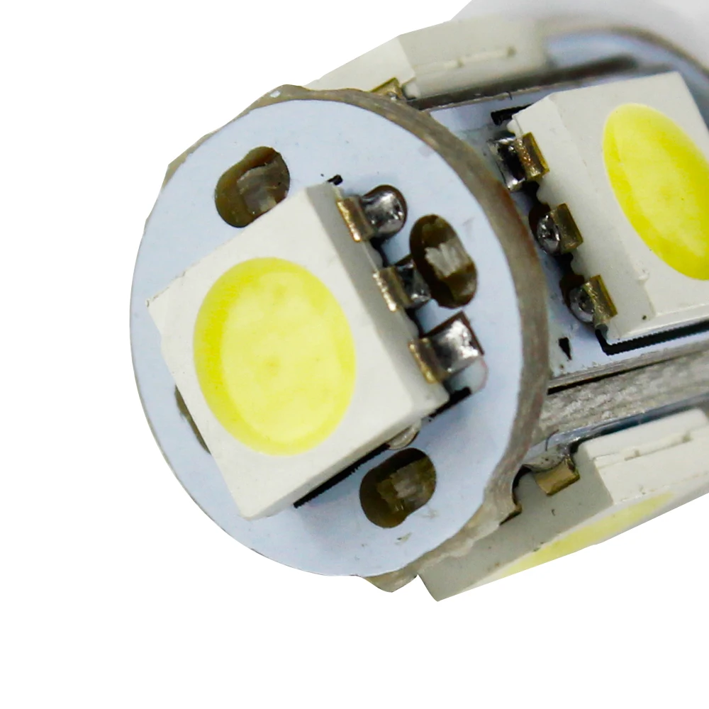 Оптовая продажа 100 шт. Led Автомобильный DC 12 В лампада светильник T10 5050 супер белый