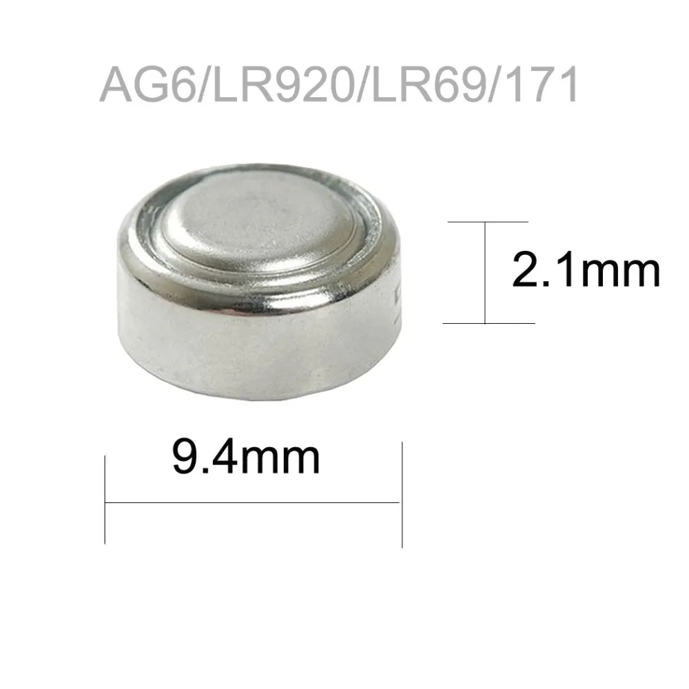5 карты/50 шт. PKCELL AG6 Батарея SR920SW SR69 SG6 371 605 1 В щелочные батареи таблеточного типа