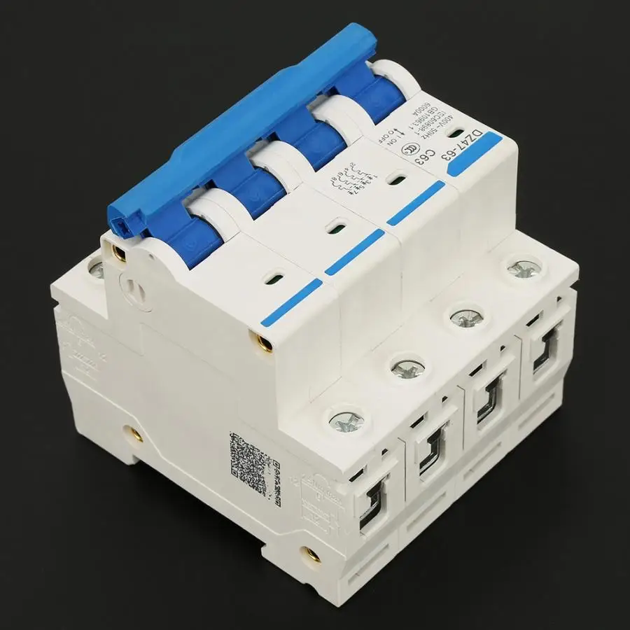 Автоматический выключатель защита от утечки 4P автоматический остаточного тока