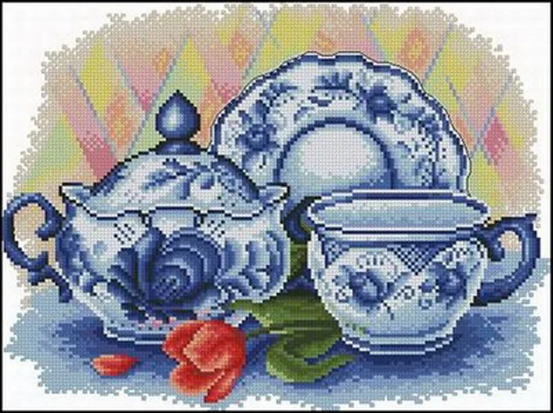 

Рукоделие, сделай сам вышивка крестом, наборы для вышивки, 11CT & 14CT, синий и белый фарфор