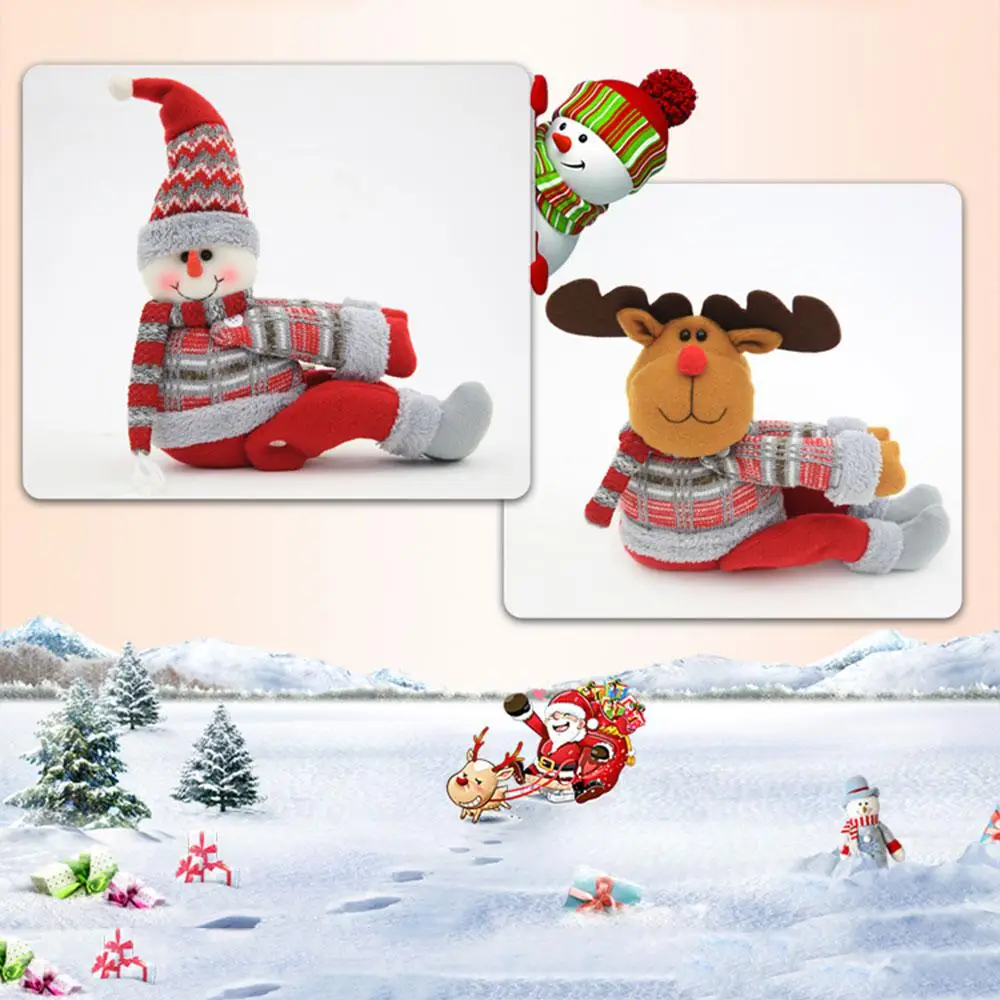 Рождественский занавес Пряжка Рождественское украшение для окон детей друзей