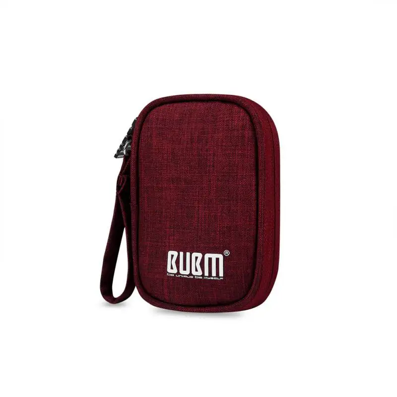 Rectangle red Новейший чехол для путешествий BUBM небольшая электронная и аксессуары для наушников/кабельного изменения Сумочка для путешествий - Цвет: Rectangle red