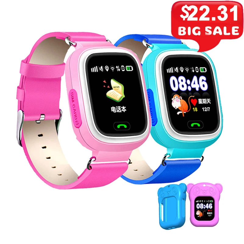 Q90 для присмотра за детьми, SOS анти-потерянный часы сим-карта Wi-Fi для Smartwatch Детские умные часы gps позиционная Сигнализация часы PK Q80 Q50 Q60
