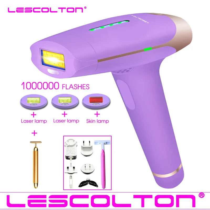 Lescolton 1000000 раз IPL эпилятор 4в1 Лазерная машинка для волос T009S лазерный эпилятор удаление волос перманентное бикини