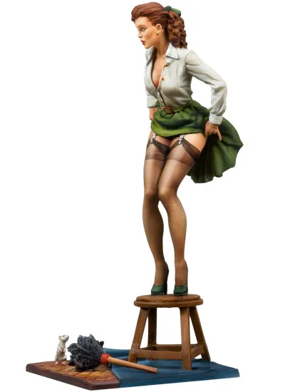 Покер Девушка Непрошеных гостей 80 мм 1/22 Resin Kit Модель Бесплатная Доставка|figure