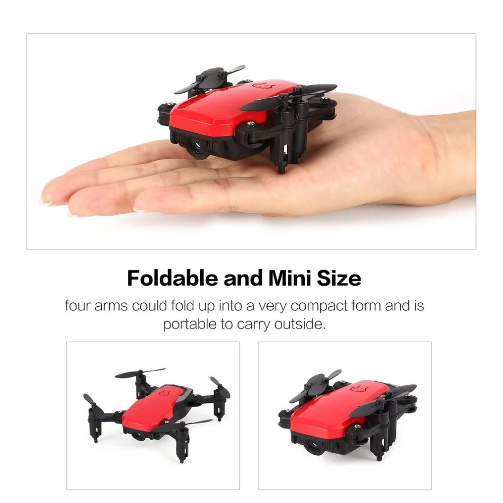 0.3MP RC Квадрокоптер Дрон с камерой мини карманный Радиоуправляемый Дрон FPV селфи в режиме реального времени высота Удержание Безголовый режим 3D флип Wifi