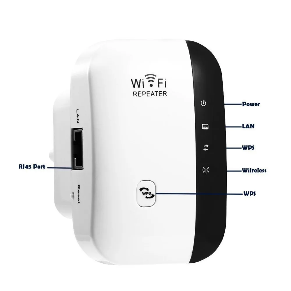Расширитель диапазона Wi-Fi 300 Мбит/с ретрансляционный кабель усилитель сигнала