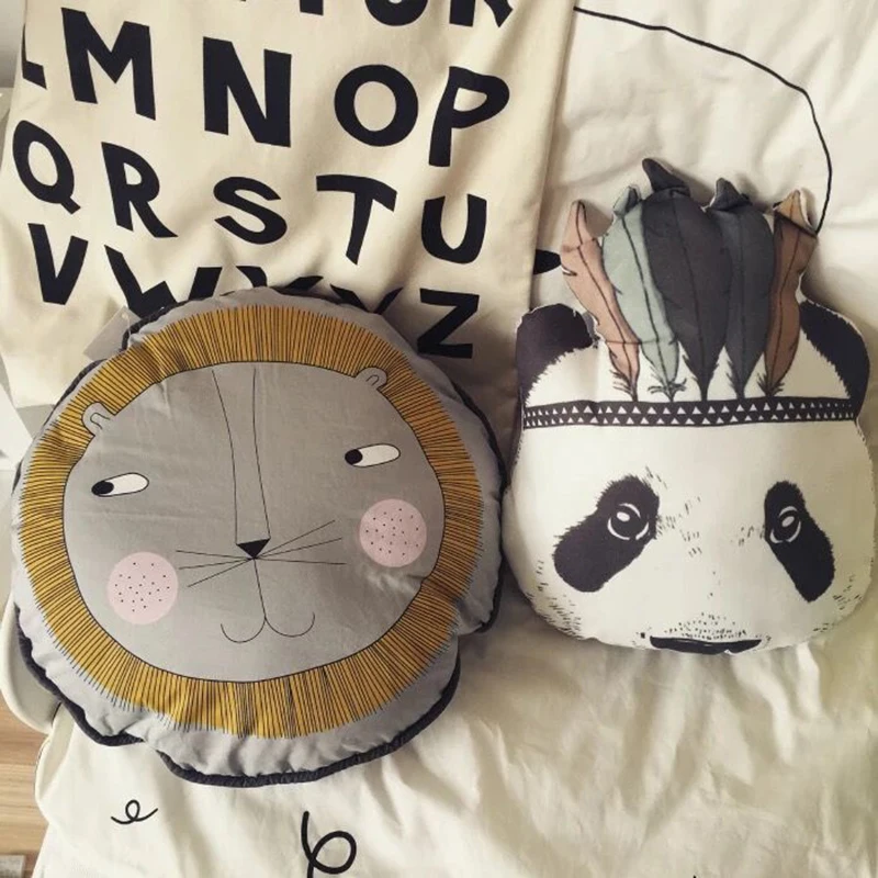 Модные детские мягкие игрушки подушка для детской комнаты кровать диван