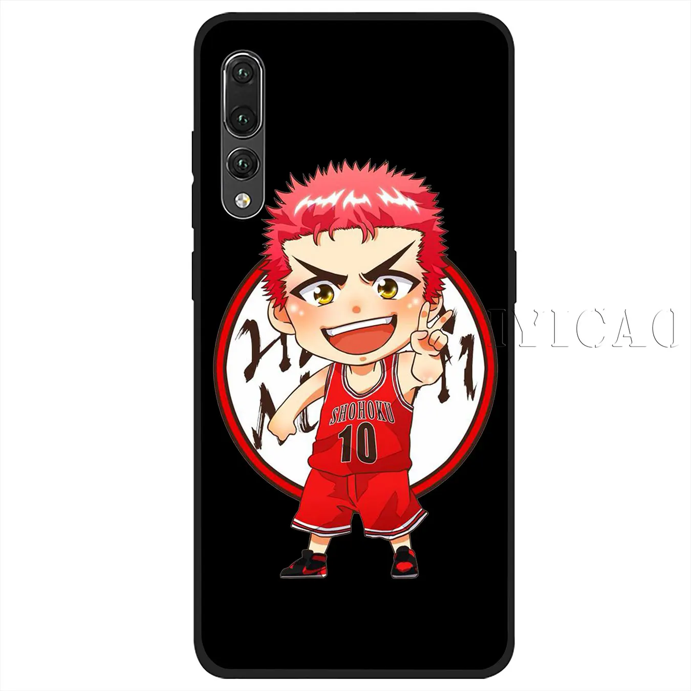 IYICAO SLAM DUNK Soft Silicone Phone Case for Huawei P30 P20 Pro P10 P9 P8 Lite Mini 2017 2016 P smart Z 2019 TPU Black Cover |