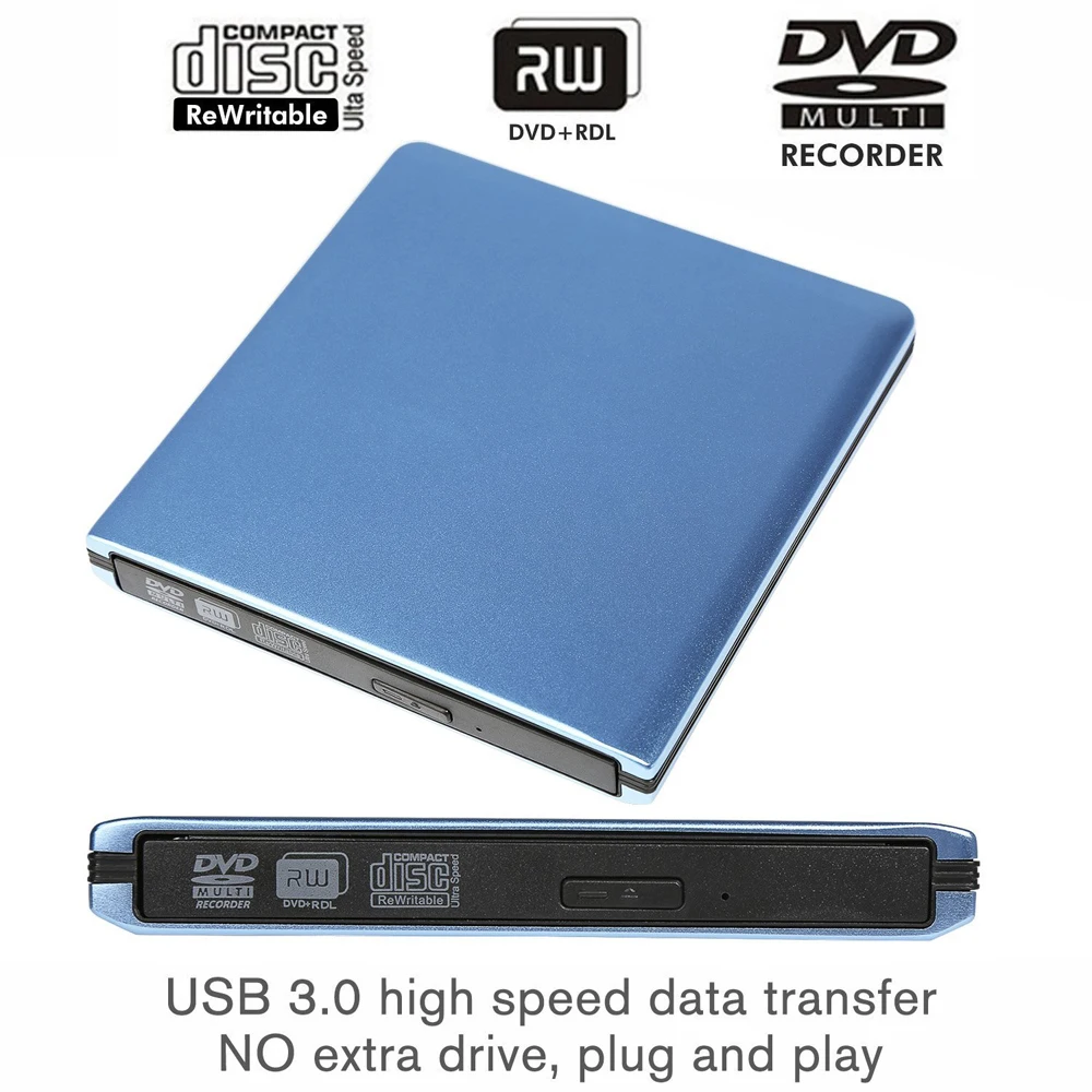 Для Mac ноутбука ПК Win XP/7/8/10 HP ASUS USB 3 0 внешний DVD плеер 8X фото комбинированный ридер