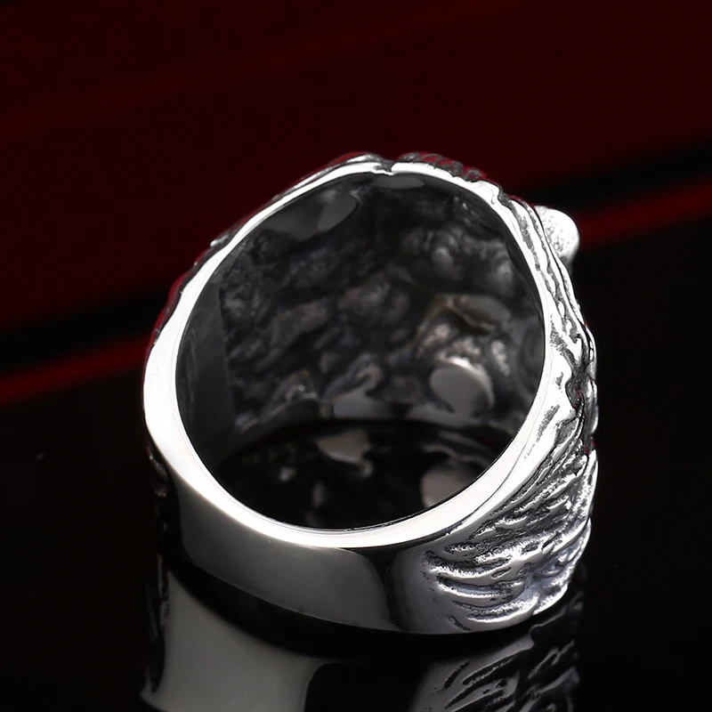 Модное кольцо SKA кольца для мужчин Anelli Lion Carve 316L из нержавеющей стали подарок
