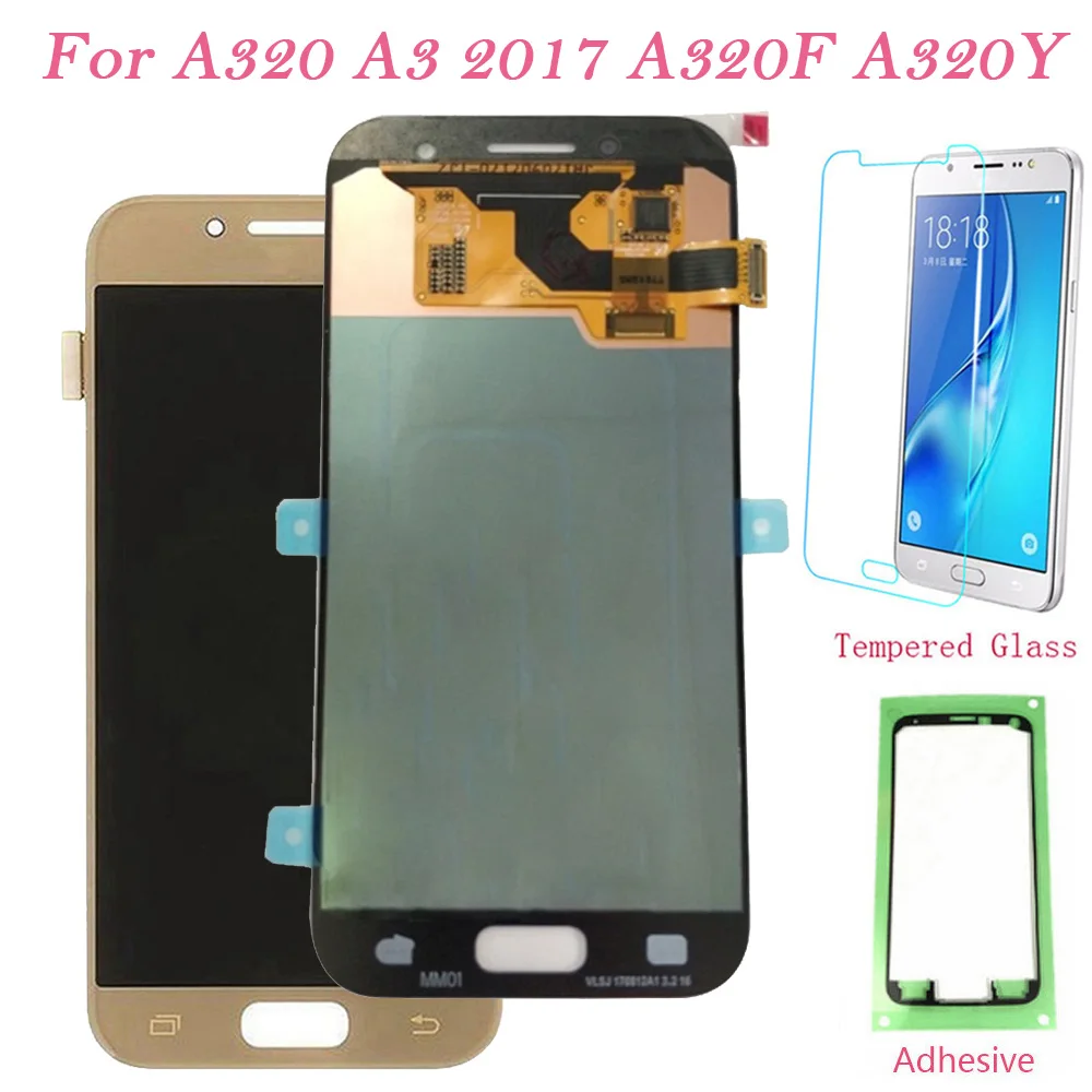 Тест ЖК экран для Samsung Galaxy A320 A320Y сенсорный дигитайзер дисплей A3 2017 A320F сборка Super