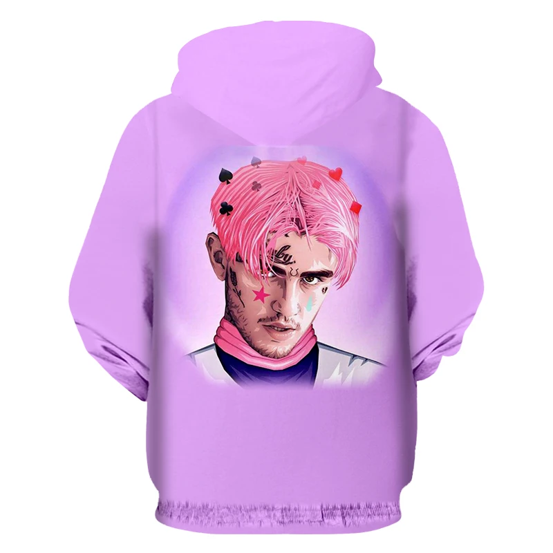 UJWI Lil Peep 3d толстовки с принтом Мужская одежда Повседневная Прямая поставка пуловер Толстовка размера плюс больше размера d с О-образным вырезом с капюшоном