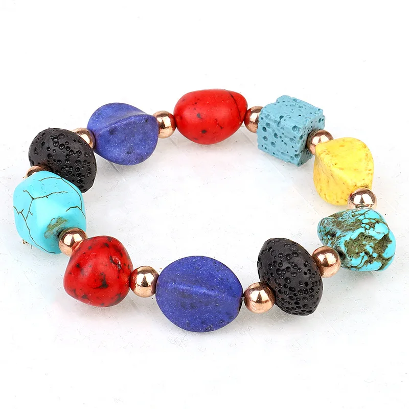 

Stones Bracelets Chakra Beads Boho Bohemian Ethnic Women Best Friend Friendship Colorful Bracelet Pierre Naturelle Pulsera Mujer
