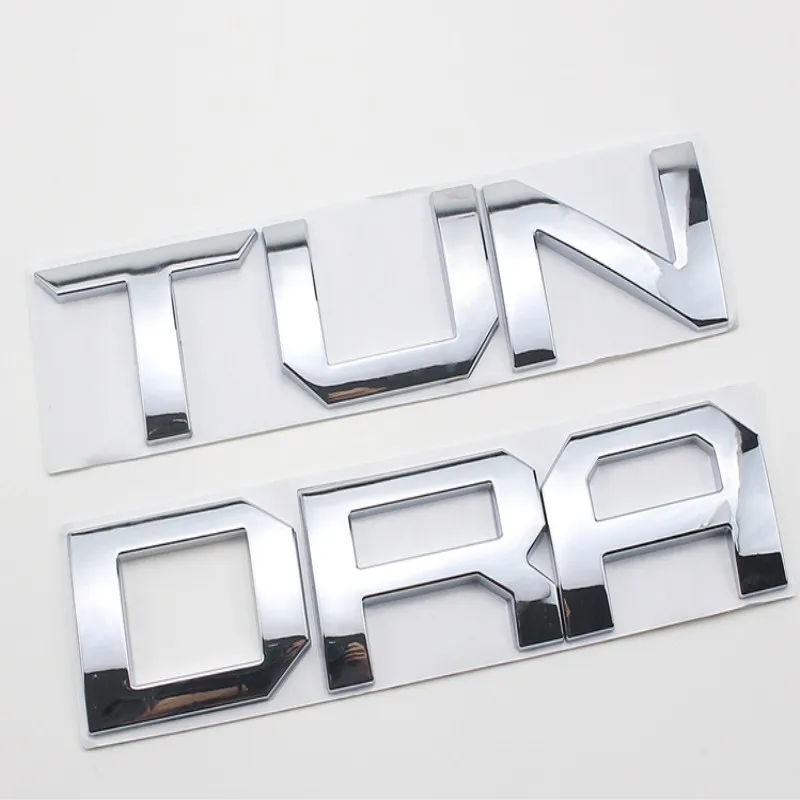 2 цвета 3D приподнятая металлическая эмблема значок буква вставка для TOYOTA TUNDRA Tailgate
