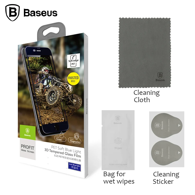 BASEUS 3D Screen Protector Для iPhone 6 s матовый мягкий Pet край закаленное стекло 0.23 мм Защитные