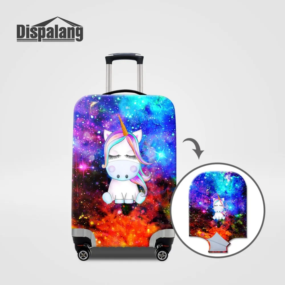 

Universe Space Unicorn Luggage Protective Cover For 18-32 Inch Trolley Case On Suitcase For Women Elastic Stretch Baggage Covers