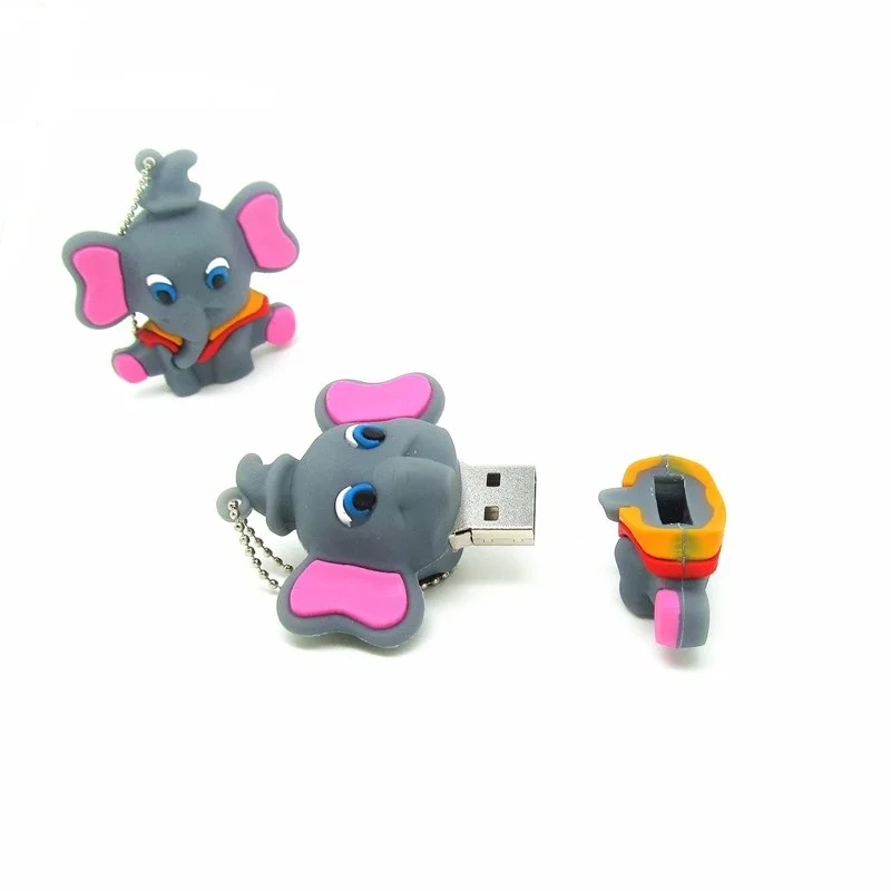 Слоненка флэш-накопитель usb 4 ГБ 8 16 оперативной памяти 32 Гб встроенной мультфильм