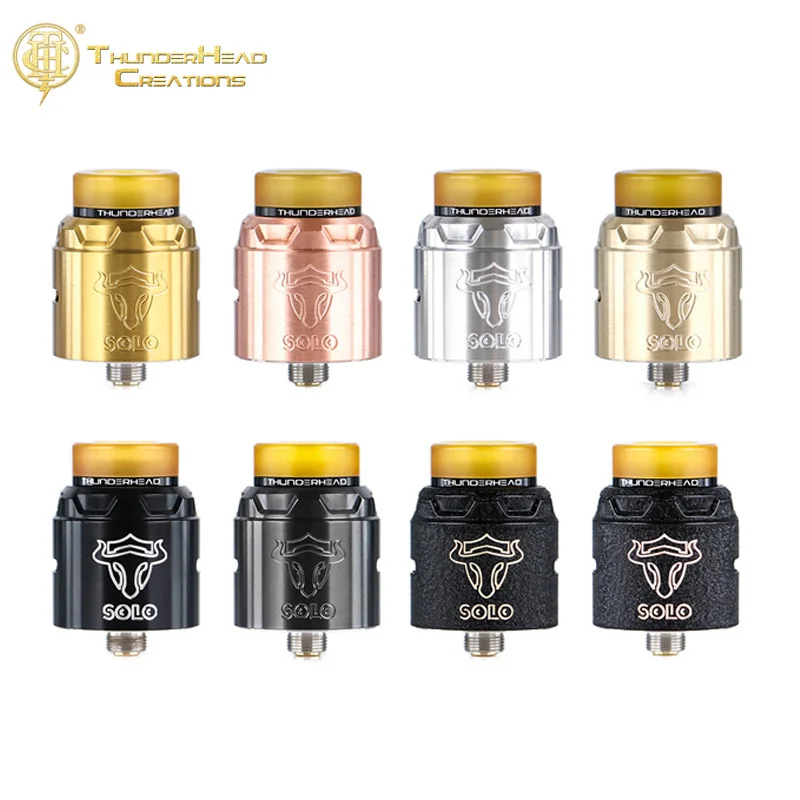 Оригинальный ThunderHead Creations Таурен Solo RDA THC 24 мм 2 мл емкость Одиночная катушка Vape