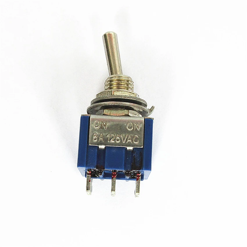 2 шт. AC ON SPDT 6 шаг Позиции рычажный переключатель 6A 125 v /3A 250V MTS 202|Выключатели| |