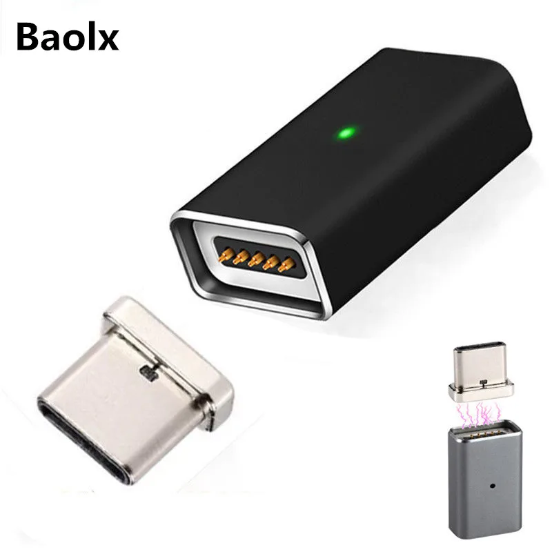 Магнитный Micro USB Женский к type C зарядное устройство типа «папа» конвертер адаптер для Nexus 5X, 6 P, OnePlus 2 3 3 T 5, Xiaomi USB-C устройств