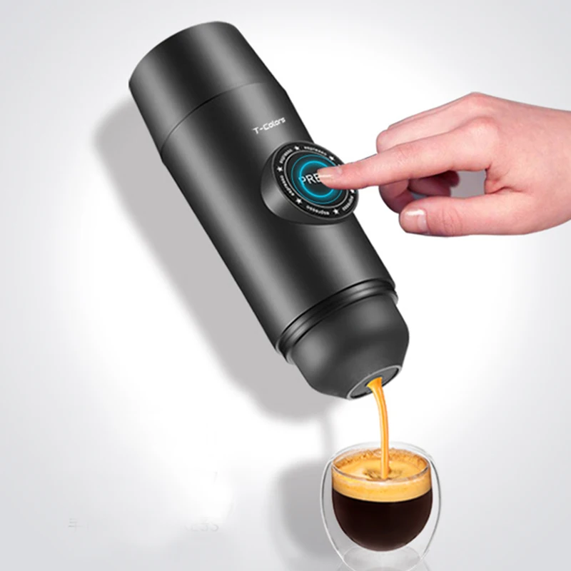 Портативный Электрический Кофе Mechine мини Nespresso кофеварка встроенный аккумулятор горячий/холодный Извлечение порошок и капсулы Открытый путешествия