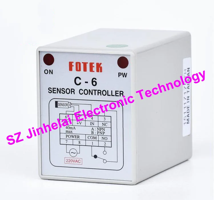 

100% Authentic original FOTEK Proximity/Photoelectric controller C-6 220V