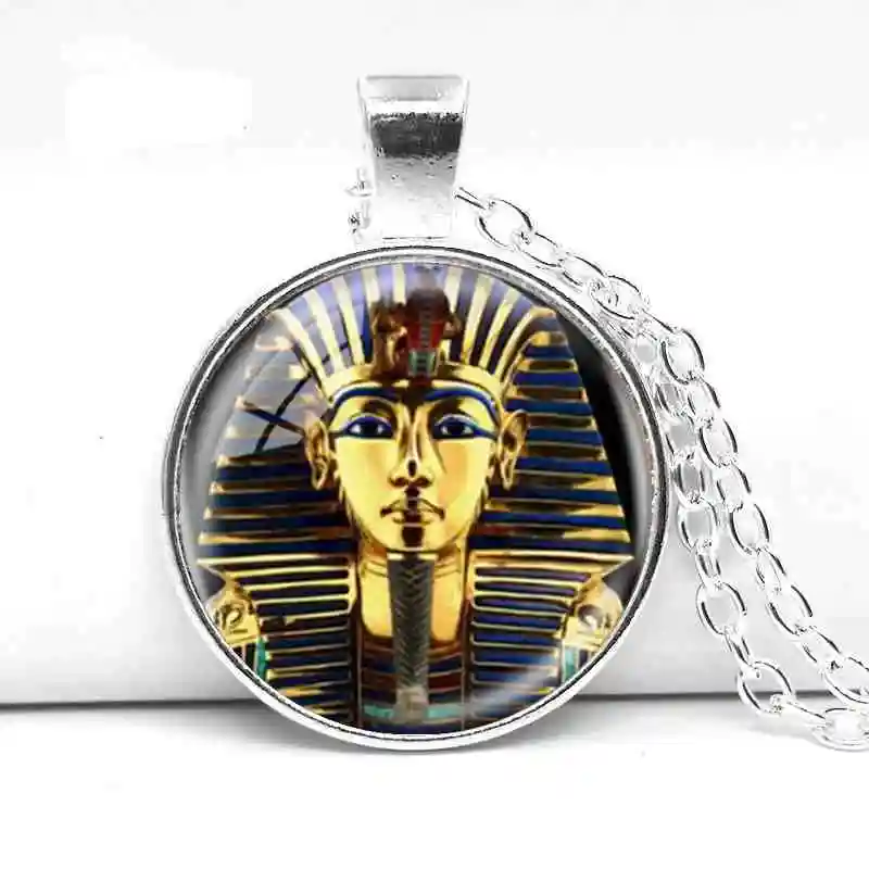 2018 новый логотип кулон египетское ожерелье Tutankhamun король ручной работы Смола
