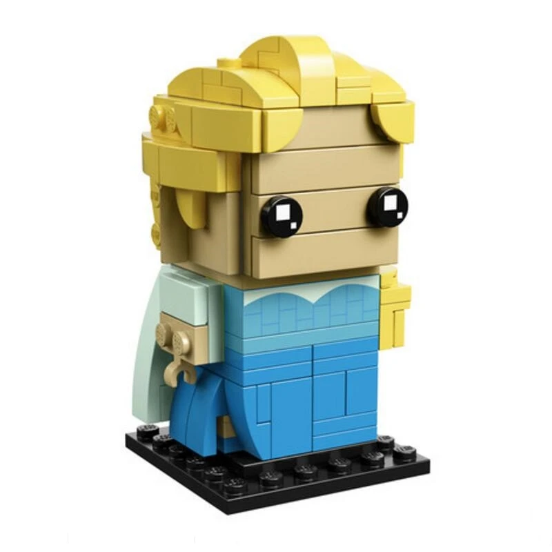 Новинка Brickheadz Эльза Анна Девушка друг Brickhead 41617 красота и чудовище колокольчик кирпичные головки строительные блоки с
