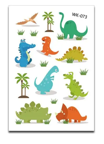 

Fun Dinosaur Temporary Tattoo Stickers Event Party Favors Goodie Bags Kids Birthday Cartoon Animal Waterproof Tatoo Sticker