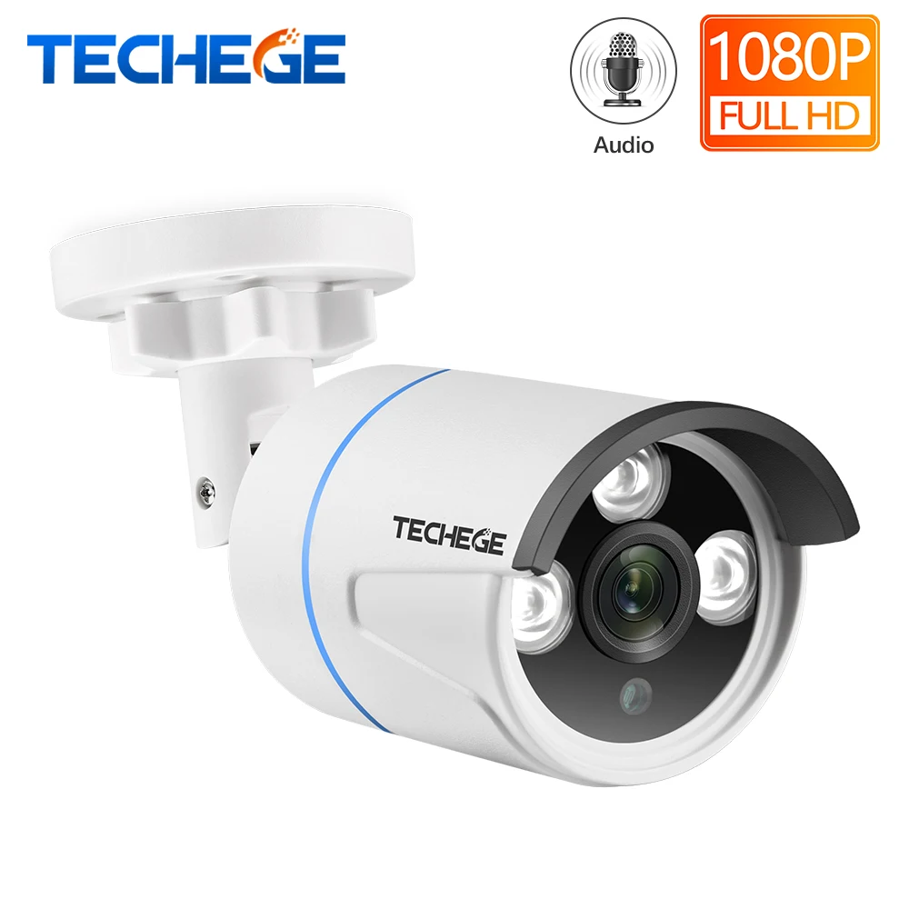 Techege 1080 P IP камера RTSP FTP аудио Запись ночного видения Водонепроницаемый Открытый
