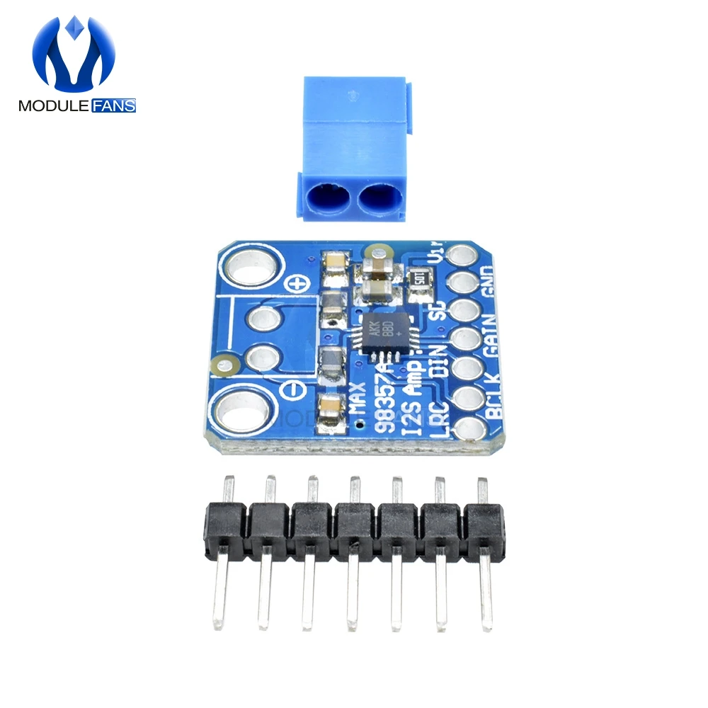 Плата модуля прерывания усилителя MAX08357 I2S Amp DAC 3 Вт класса D для Arduino Zero Raspberry Pi с