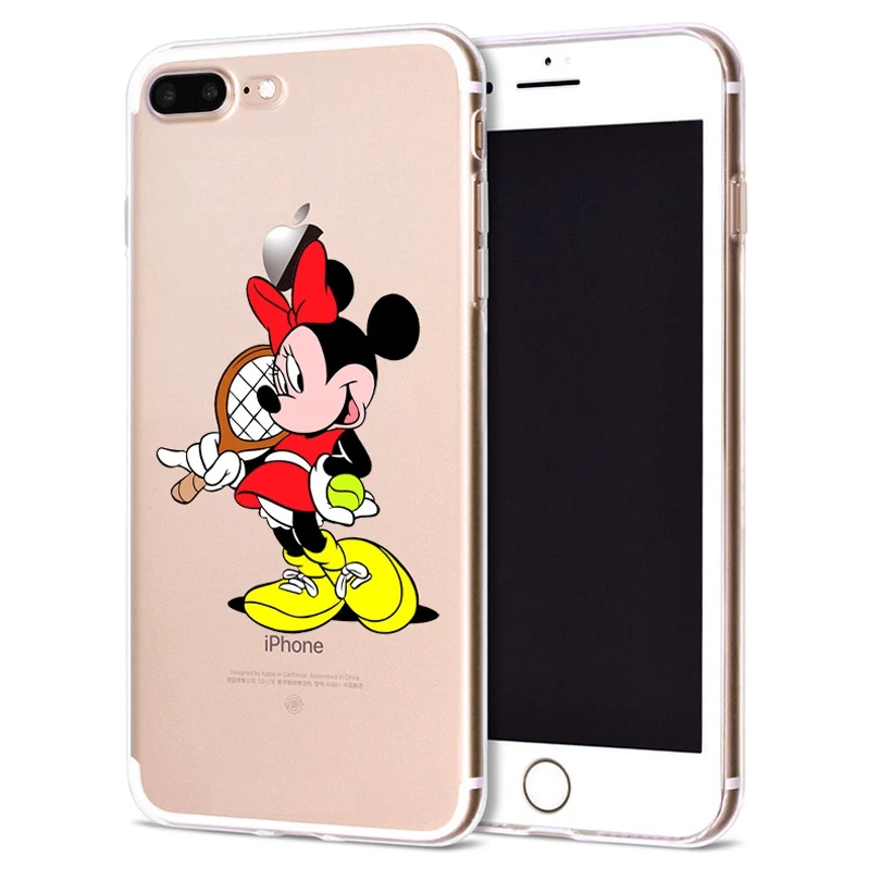 Чехол для Apple iPhone 6 6S 7 Plus X 10 милый мягкий чехол из ТПУ с Минни Оригинальный 8 B311 |