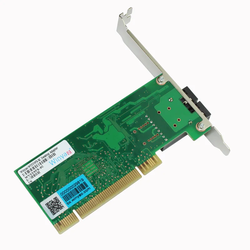 Winyao WY559FX-SC PCI 32Bit 100FX SC (1310nm 20 KM) настольный сетевой адаптер для Ethernet-82559 100 Мбит/с NIC |