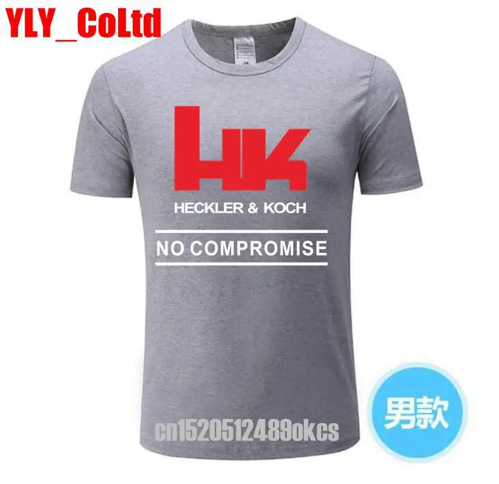 Новые мужские футболки с логотипом HK Heckler Koch armostume No commise короткими рукавами новые