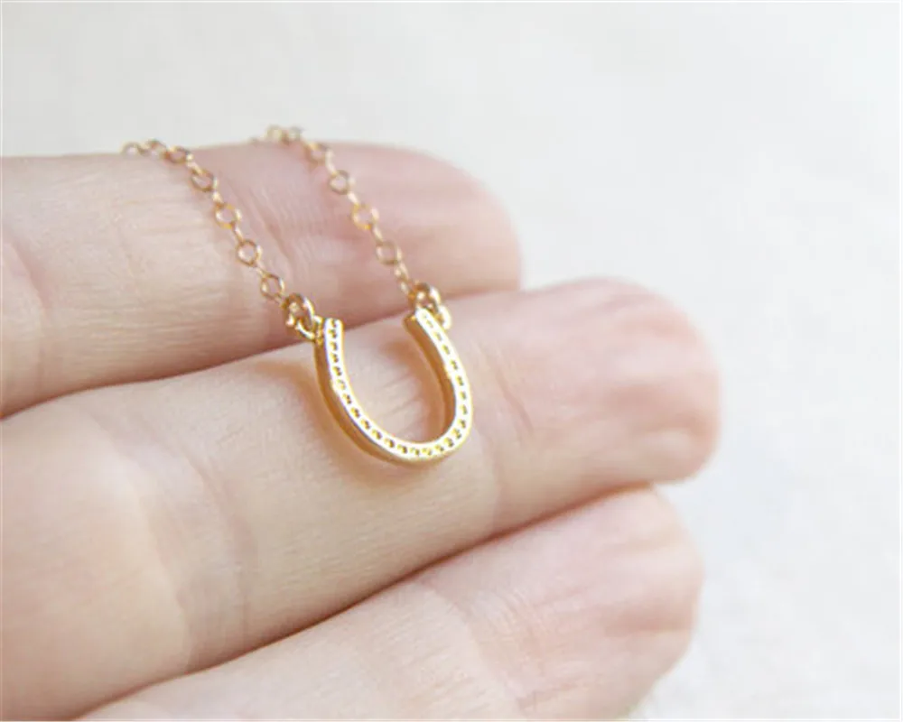 2017 модное ожерелье в форме подковы на удачу копыта с лошадью милое U женское