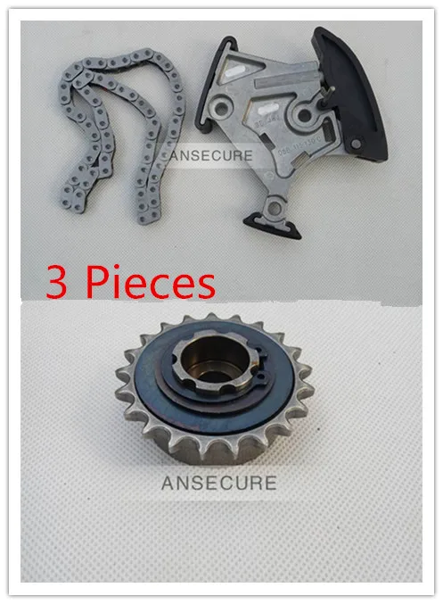 3 Pieces Oil Pump Balance Shaft Sprocket Chain Kit 2.0 TFSI FOR Audi A3 A4 A6 VW SEAT SKODA 06F105243C
