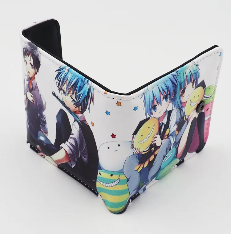 Японский аниме класс убийцы Korosensei Shiota Nagisa Kayano Kaede PU короткий кошелек|wallet protection|wallet
