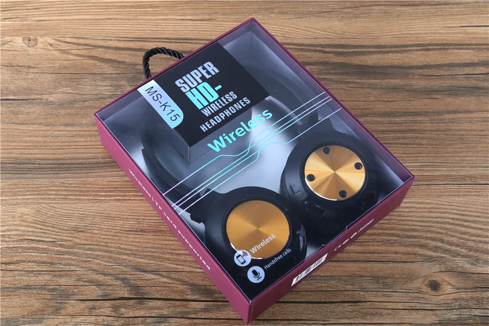 Оригинальные K15 Bluetooth наушники спортивные наушники Hi-Fi стерео бас беспроводная гарнитура FM Поддержка SD карты для телефона xiaomi