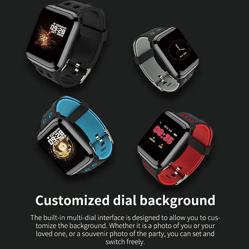 Смарт Браслет фитнес трекер спортивный водонепроницаемый браслет монитор