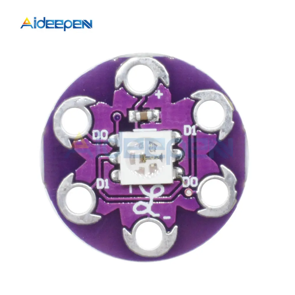 10 шт. LilyPad пикселей доска WS2812 модуль LilyPad Светодиодный модуль для Arduino