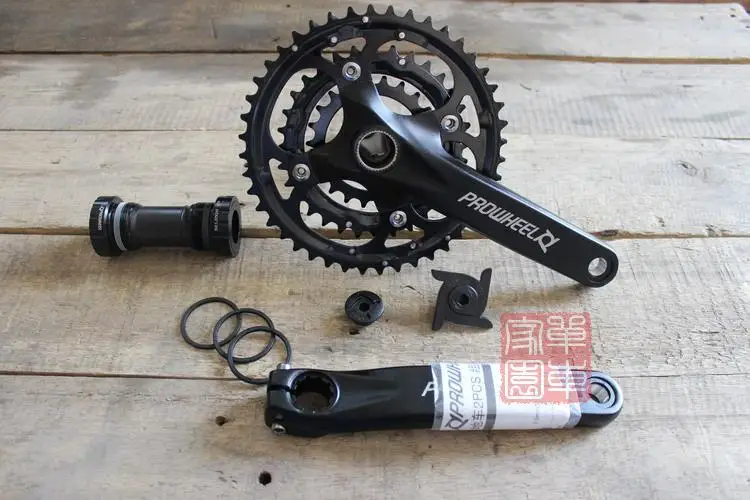 PROWHEEL Mountain Bike Chainwheel  Biking Hollow One Crankset 22/32/44 Chainwheel Bicycle Bottom Bracket Bicycle Accessories